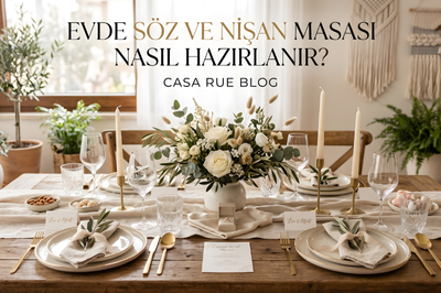 Evde Söz ve Nişan Masası Nasıl Hazırlanır?