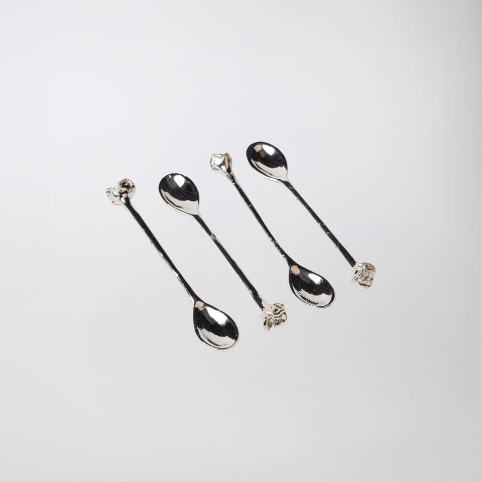 GÜL DESEN ÇAY KAŞIĞI 6'LI SET
